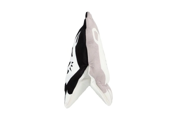 Plys pude 35x30cm sort/hvid i pose 0+