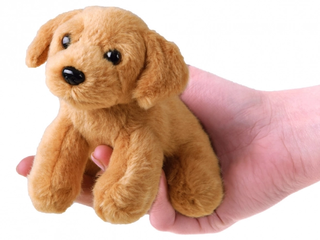 Plys hund siddende 13 cm