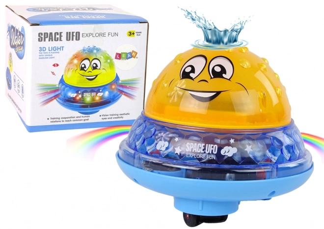 Glade Gule UFO Bold med Lys og Musik til Badet