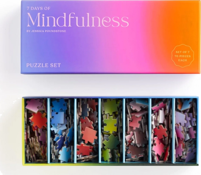 Puzzle Jessica Poundstone – 7 dages mindfulness (7 × 70 brikker) fra GALISON
