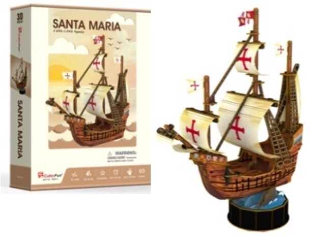 3D puslespil Skib Santa Maria fra CubicFun