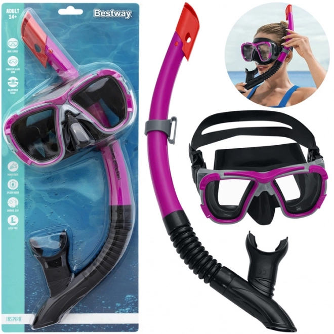 Bestway Snorkelsæt til børn og voksne – Rød