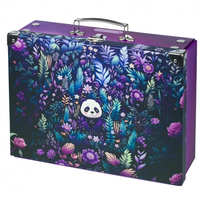 BAAGL Foldbar skolertaske Jungle Panda med metalkanter