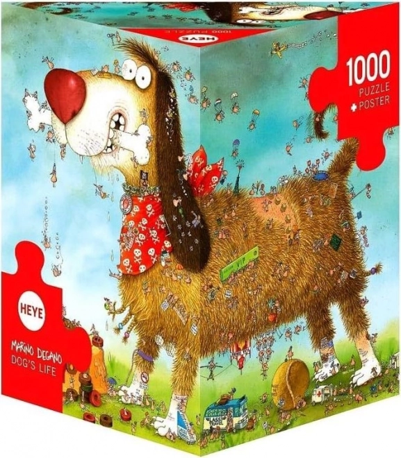 HEYE Puslespil Hundeliv 1000 brikker