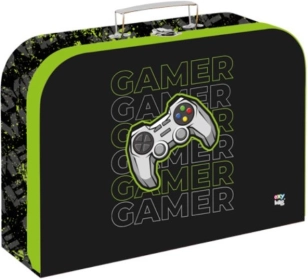 Børnekuffert i lamineret karton 34 cm gamer
