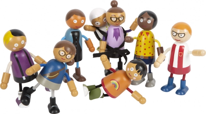 Small Foot Fleksible Dukker Familie med Barn