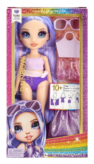 Rainbow High Fashion dukke i badetøj - Violet Willow