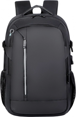 Byrygsæk til byen med USB, laptoplomme og reflekselementer 16L 45 cm