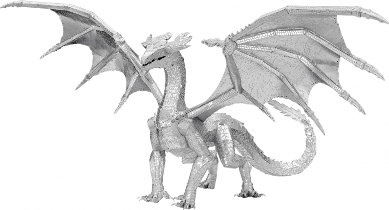 3D metalmodel af drage METAL EARTH Premium Series