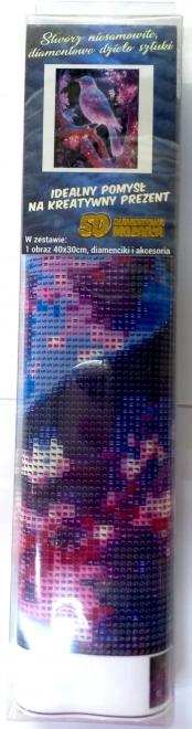 Norimpex diamant maleri Natfugl 30x40 cm