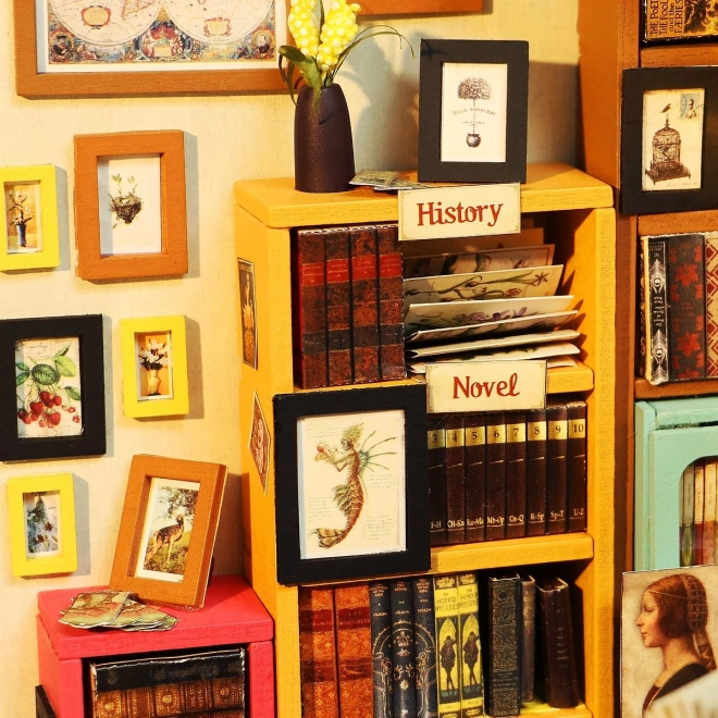 Samovas studie - Bibliotek DIY Miniature Dukkehus