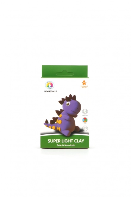 Dinosaur af let modellervoks til børn