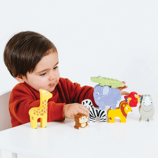 Le Toy Van Petilou Stablingstårn Afrika 9 stk