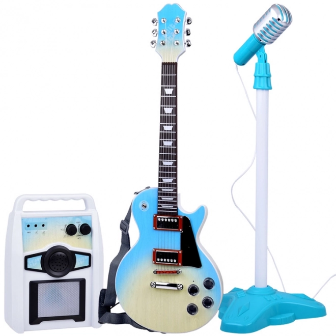 Elektrisk guitar med mikrofon og forstærker til børn Karaoke