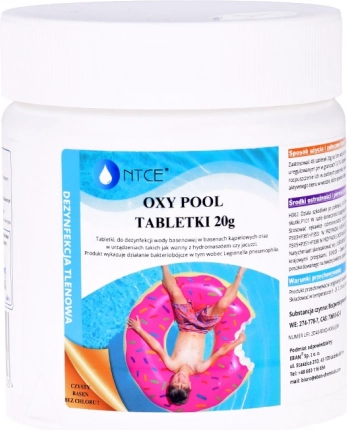 Oxy Pool ilttabletter til desinfektion af vand til pools og jacuzzi 0,5 kg