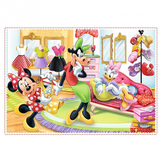 Puslespil 4i1 Minnie med venner
