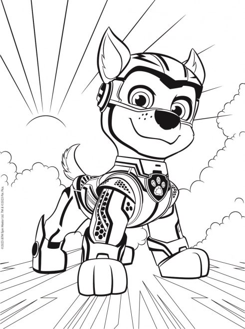 Puslespil MAXI tosidet 2x10 brikker Heltemodige hunde Paw Patrol i æske 40x27x6cm 24m+
