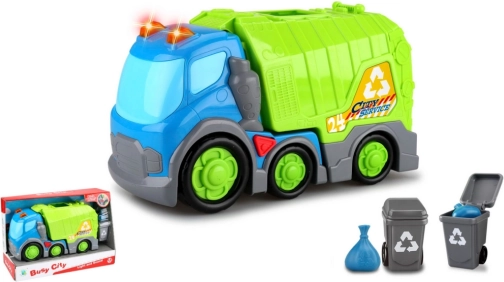 Skraldebil KIDDY GO! med lys og lyd, 31 cm