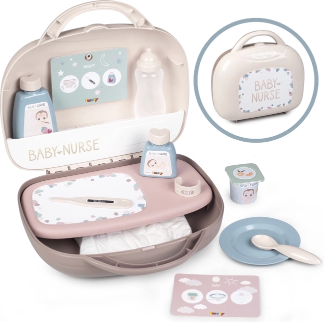 Smoby Baby Nurse rejsesæt til dukke