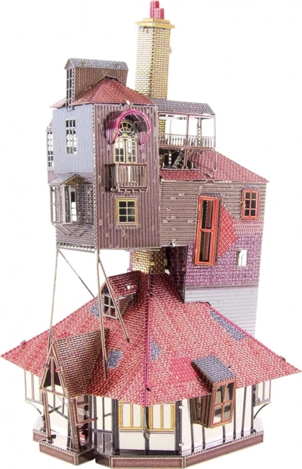 3D metalpuslespil METAL EARTH Harry Potter: Husgruben (The Burrow) – farvemodel