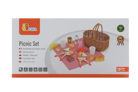 Viga træ-picnicsæt 30 stk