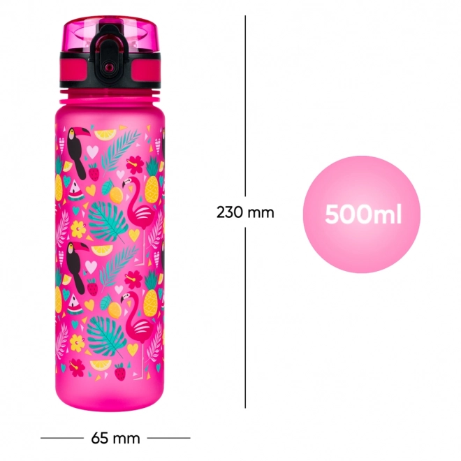 BAAGL Tritan-flaske til drikke Flamingoer, 500 ml