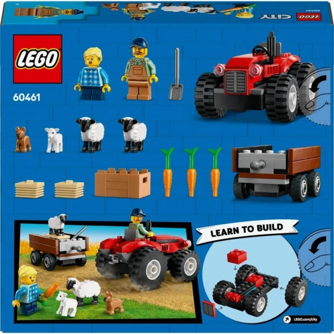 LEGO® City 60461 Rød traktor med trailer og får