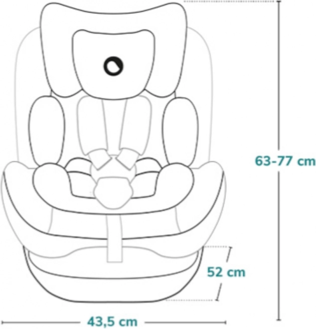 Børnesæde Lionelo Bastiaan One i-Size blå