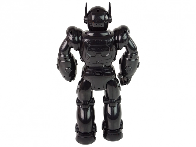 Interaktiv robot går Lyd Lys sort