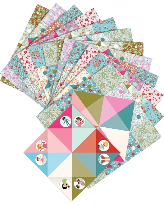 DJECO Origami Himmel, Helvede, Paradis (pink)