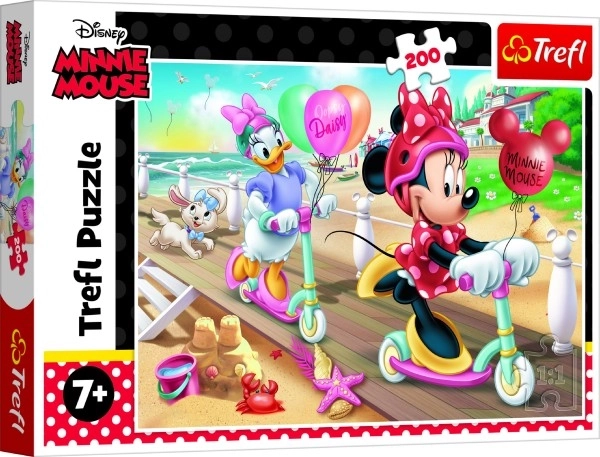Puslespil 200 brikker Minnie på stranden Disney Minnie