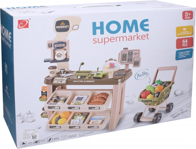 Supermarked med effekter 63x35x84 cm