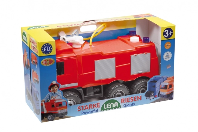Brandbil med sprøjte Mercedes 60cm