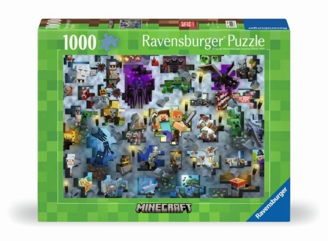 Udfordrende puslespil: Minecraft 1000 brikker