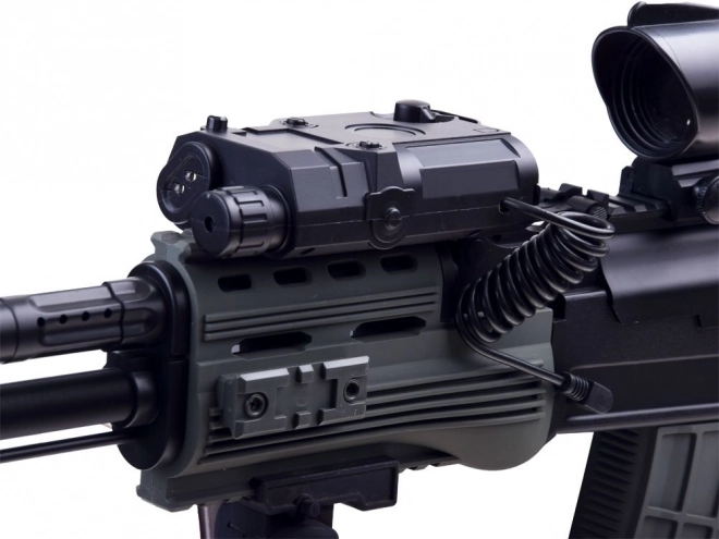 Stor realistisk automatisk AK-riffel med vandkugle genopladeligt batteri ZA3354