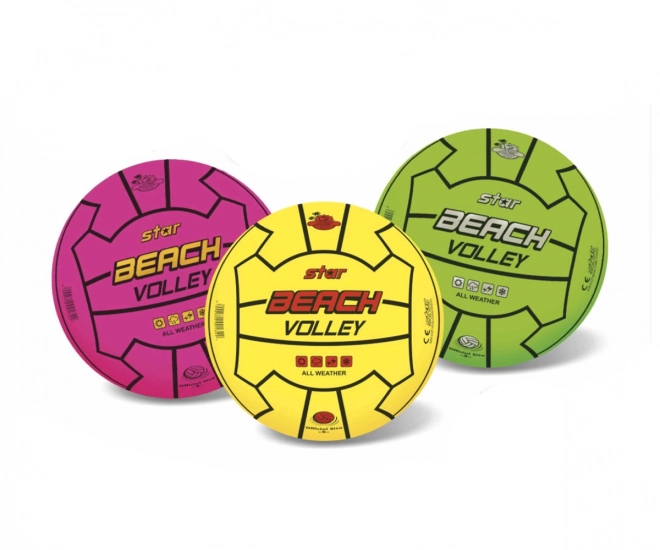 Strandvolleyball 23 cm i farverigt design
