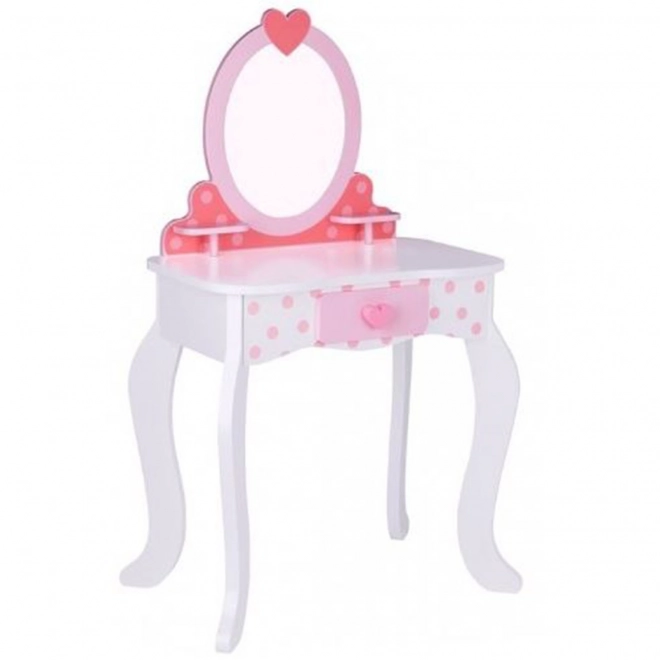 Træ toiletbord med stol fra Tooky Toy