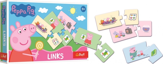 Peppa Gris puslespil med 14 par