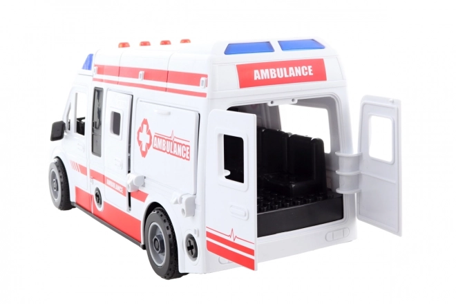 Ambulance med skruetrækker på batterier