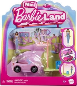 Mattel Mini Barbie Land cabriolet med mini-dukke