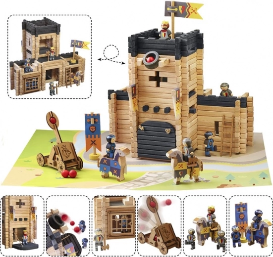 Stor borg med funktionel katapult