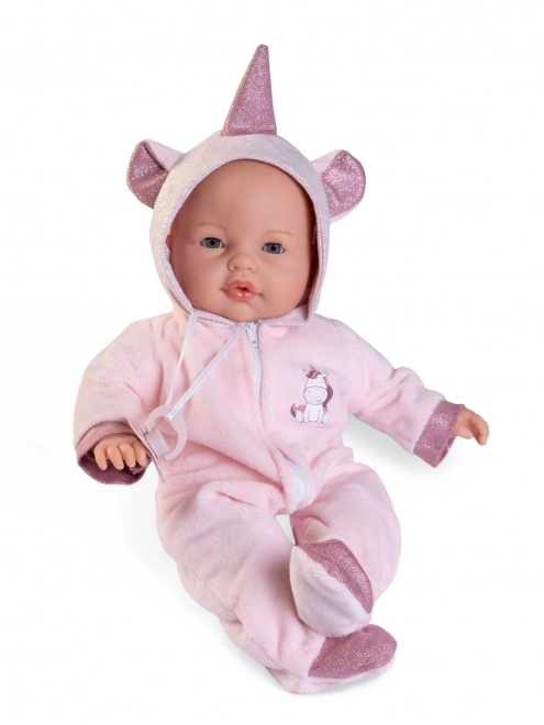 Antonio Juan blinkedukke baby med lyde og blødt krop - 37 cm