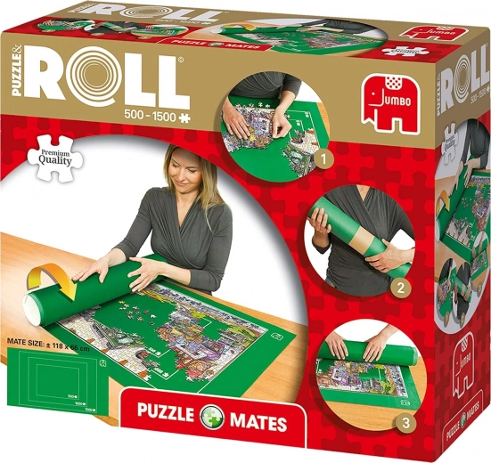 Rulleunderlag til puslespil JUMBO 500–1500 brikker (118 × 66 cm)