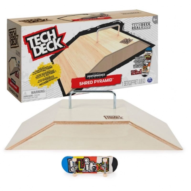 Tech Deck - træ rampe