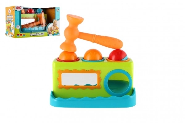 Hammerbræt med spejl i plast 21cm