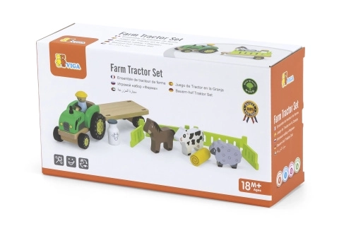 Trætraktor med små dyr