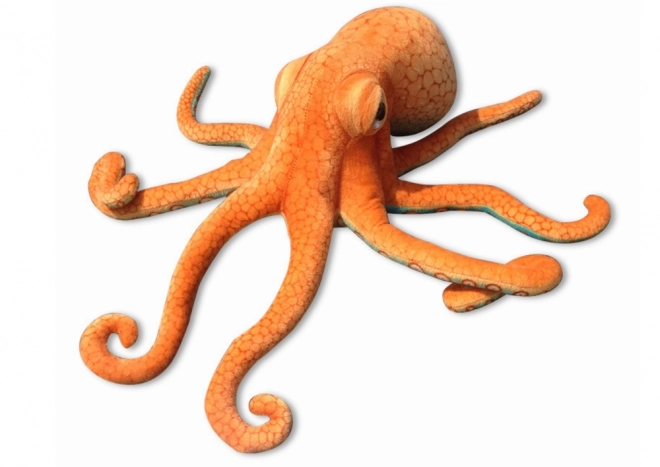 Plysblæksprutte 55 cm orange