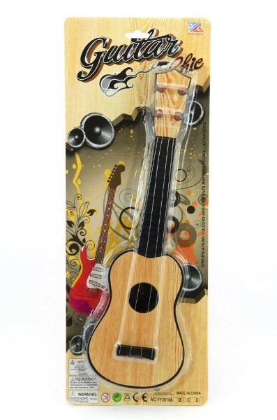 Plast guitar 40cm 2 farver på kort