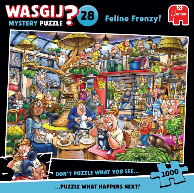 Jumbo Puslespil Wasgij Mystery: Kattens Vanvid 1000 brikker