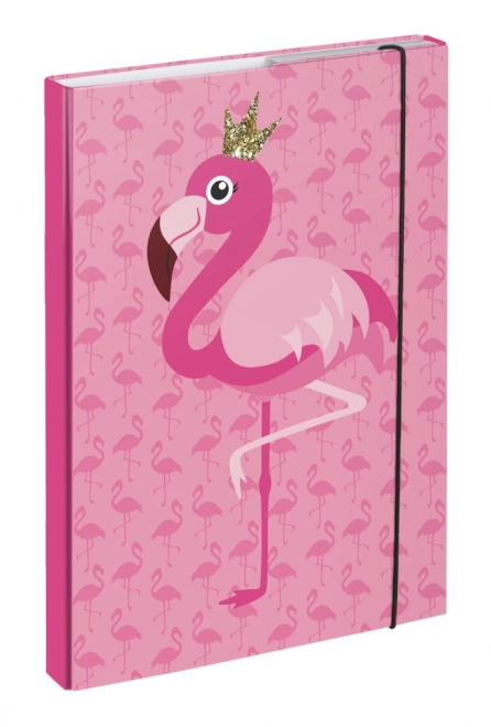 BAAGL 5 SET Zippy Flamingo: skoletaske, penalhus, pose, mapper, boks